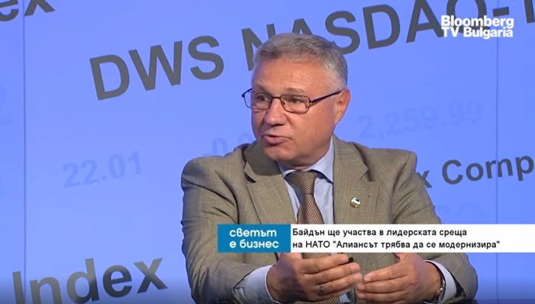 Велизар Шаламанов пред Bloomberg TV