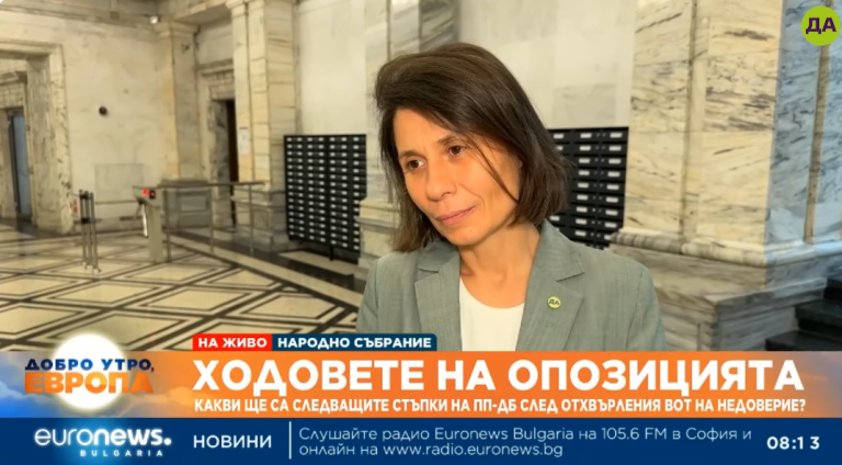 Елисавета Белобрадова в "Добро утро, Европа"