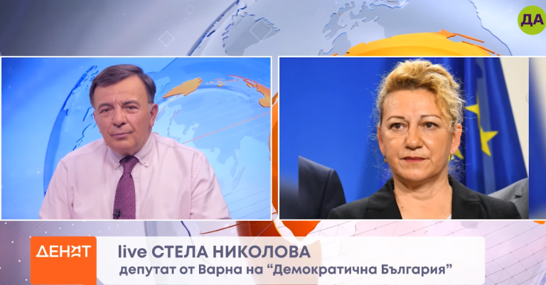 Стела Николова в "Денят с В. Дремджиев"
